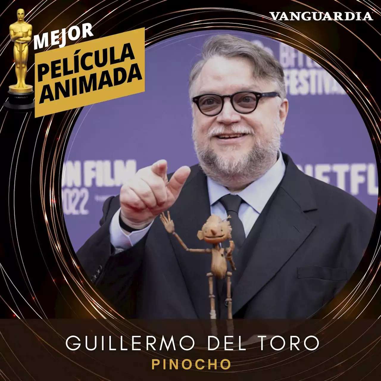 Predicción cumplida: ¡Gana Guillermo Del Toro Oscar a Mejor Película Animada con Pinocho!