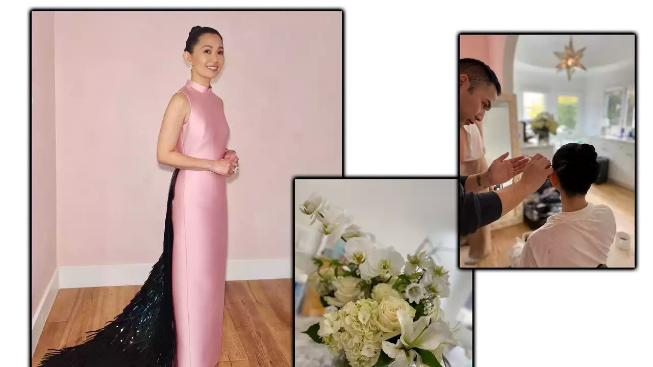 Hong Chau’s 2023 Oscars Dress Was a Self-Portrait by Way of Prada