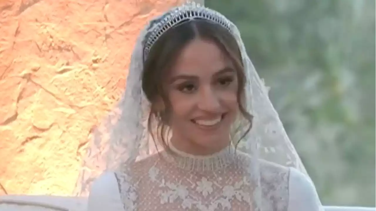 Iman di Giordania, ecco l'abito di una sposa semplicemente regale