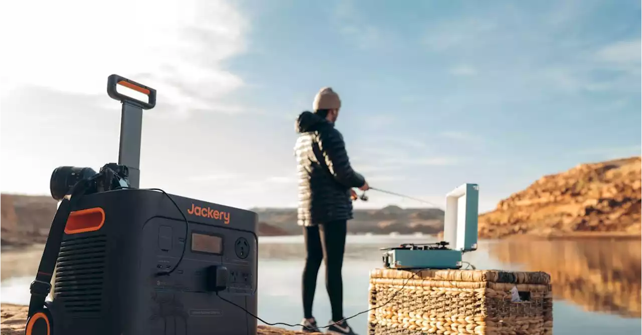 Go fishing with a record player using Jackery’s flagship solar generator