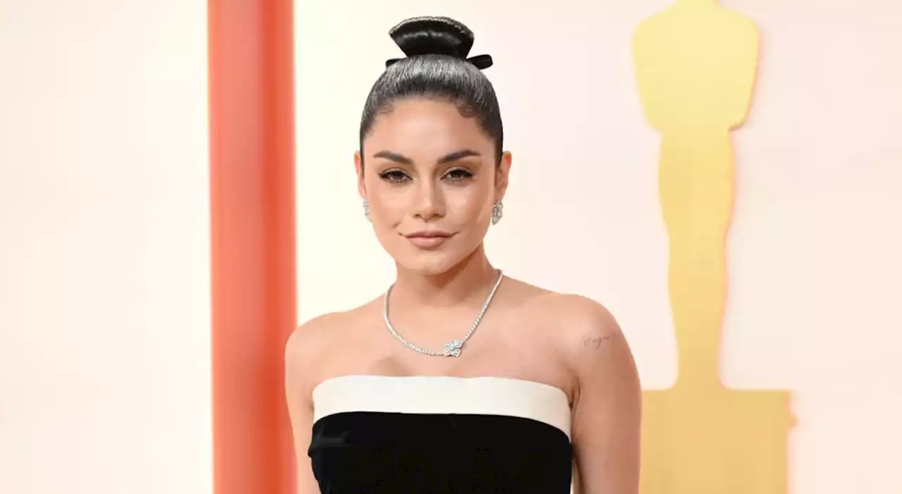 Vanessa Hudgens Marries Old Hollywood Glamour With ’60s Mod Inspiration in Chanel Dress for Oscars Red Carpet 2023