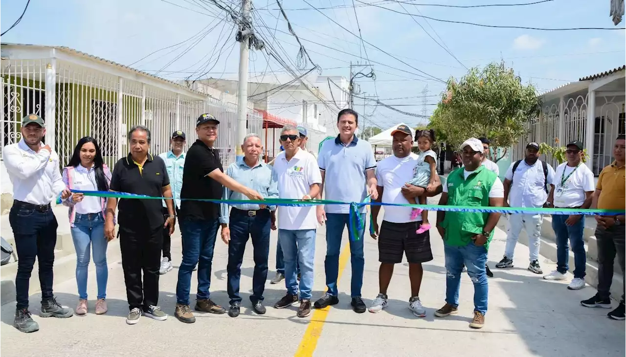 1.500 metros de pavimento ha entregado el programa 'Malla Vial' en Soledad