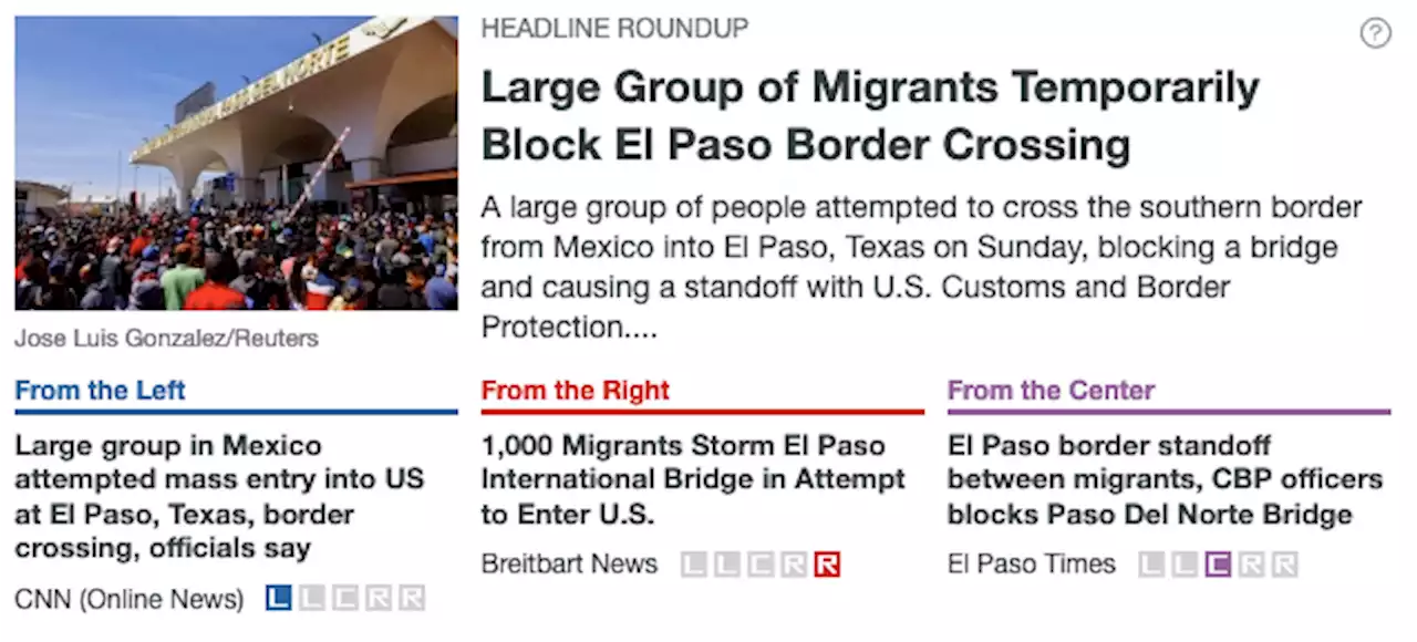 Large Group of Migrants Temporarily Block El Paso Border Crossing