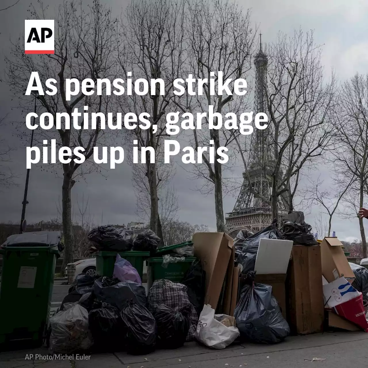 Garbage tarnishes Paris luster as pension strike continues