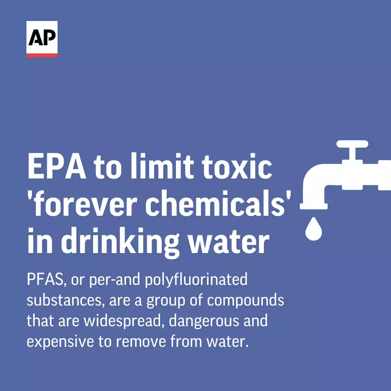 EPA to limit toxic 'forever chemicals' in drinking water