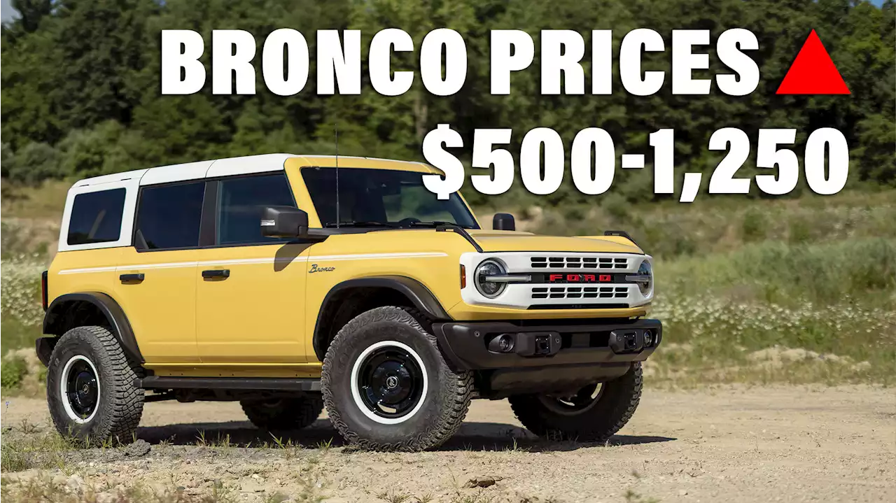 2023 Ford Bronco Hit With Second Price Rise In A Month, Some Models Up $1,250 | Carscoops