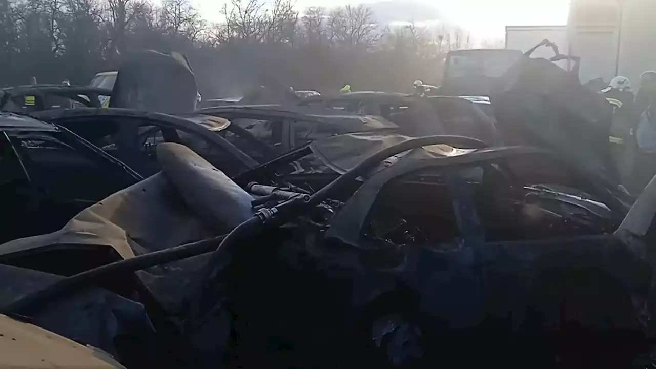 42 Vehicle Pileup Causes Chaos In Hungary, Sparks Massive Fire | Carscoops