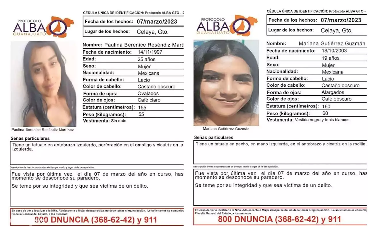 Queremos encontrar con vida a las chicas: fiscal de Guanajuato completa