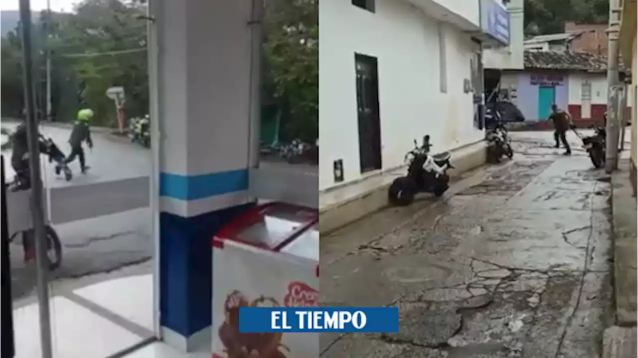 Video: cruce de disparos por robo a Banco Agrario de Río de Oro, Cesar