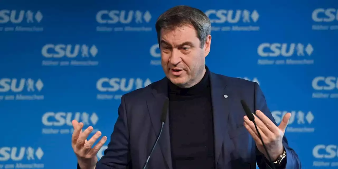 Bayern Ministerpräsident Söder sieht Existenz der CSU infrage gestellt