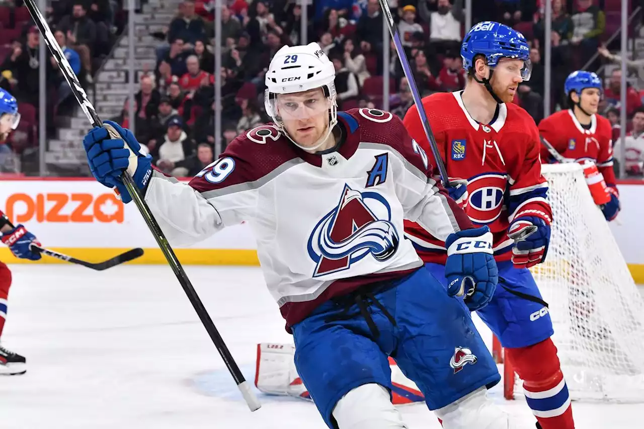 Lehkonen scores twice as Colorado Avalanche rout Montreal Canadiens 8-4