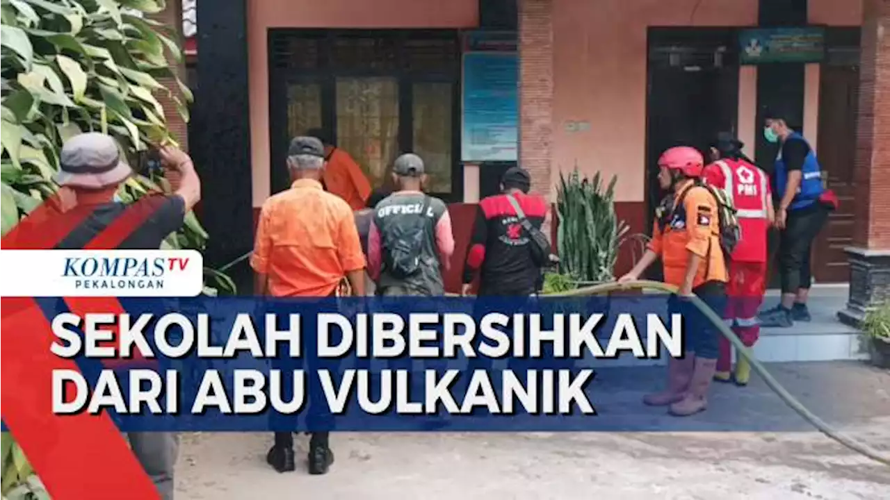 Hindari Gangguan Abu Vulkanik, Sekolah di Krinjing Lakukan Pembersihan Intensif