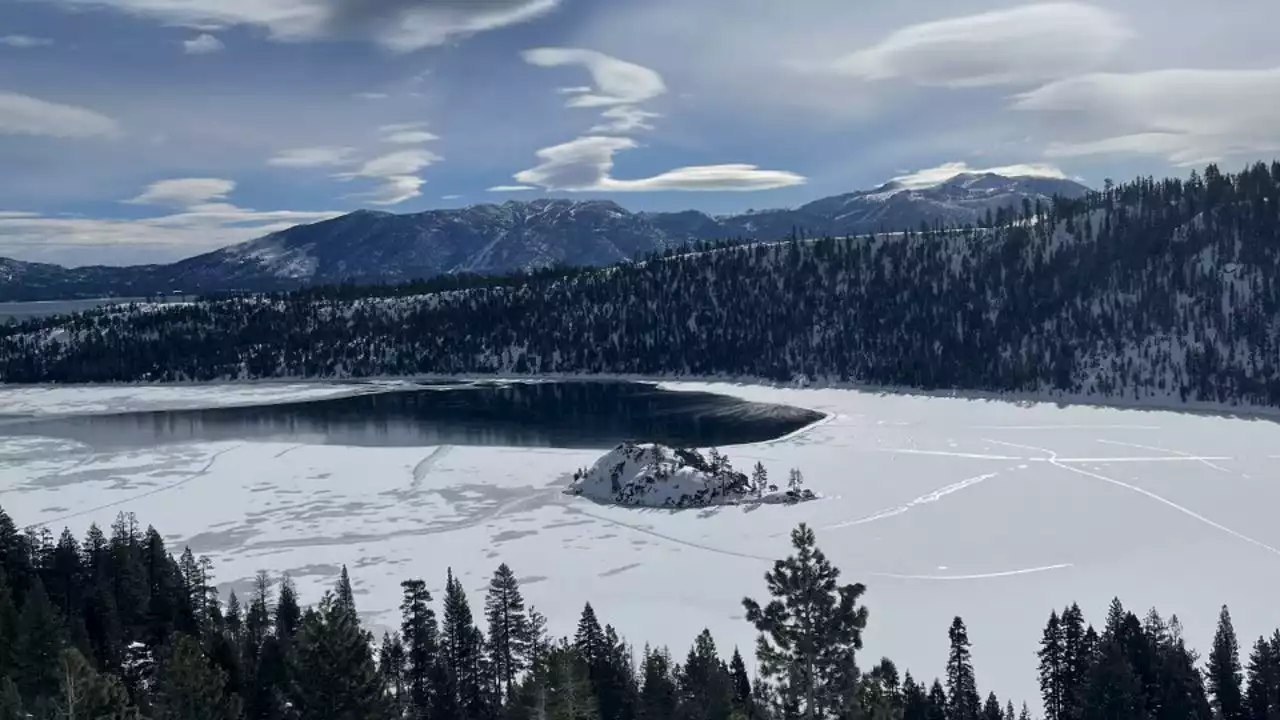 For the first time in decades, Lake Tahoe’s Emerald Bay freezes over