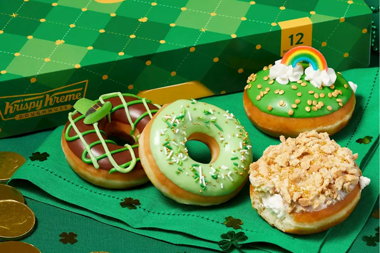 Seeing green: Krispy Kreme debuts St. Patrick’s Day doughnuts, announces giveaway