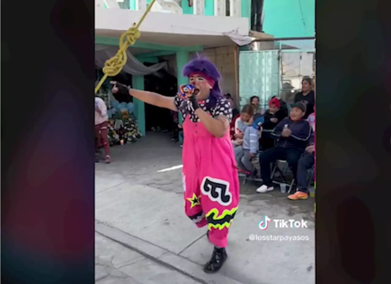 Familia contrata a payaso para show en velorio y así relata experiencia en TikTok