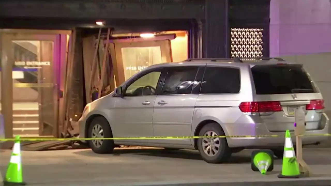 Driver Slams Minivan Into Philadelphia Police Headquarters