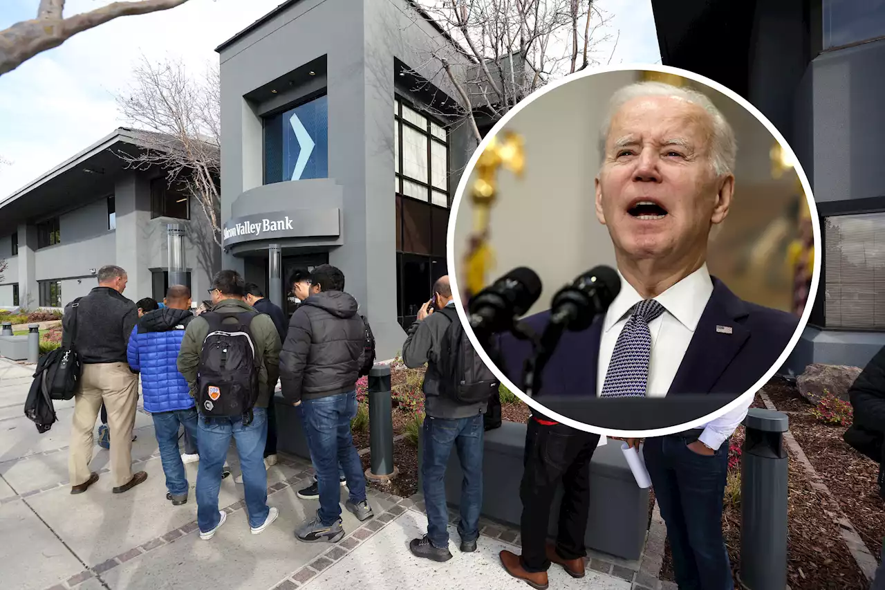 Lines outside Silicon Valley Bank is the last thing Biden wants to see