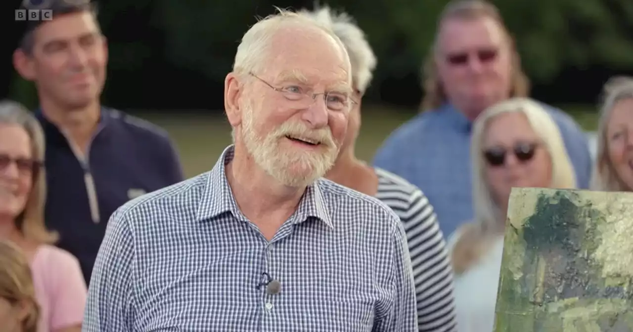 Antiques Roadshow guest hides behind painting after huge valuation