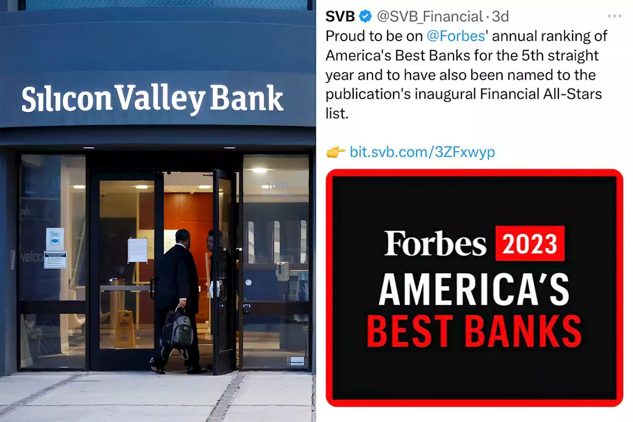 SVB touted by Forbes on 2023 America’s Best Banks list before collapse