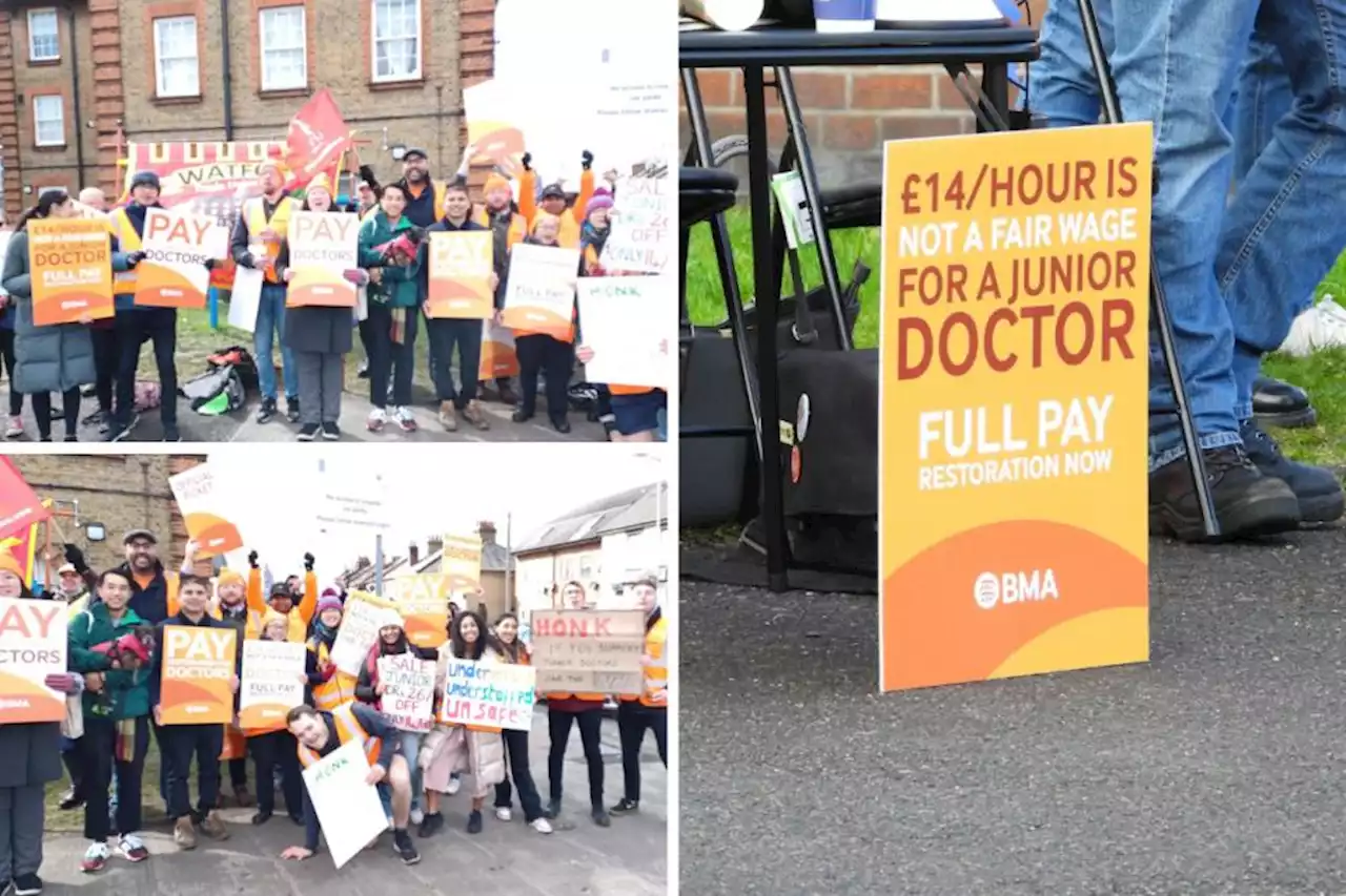 Watford hospital junior doctors on fair pay and strike action