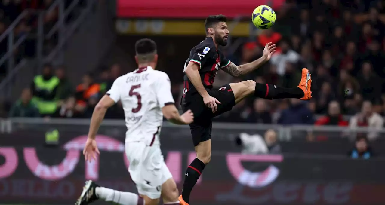 🚨 AC Milan - Salernitana : malgré un but de Giroud, les Rossoneri calent encore !