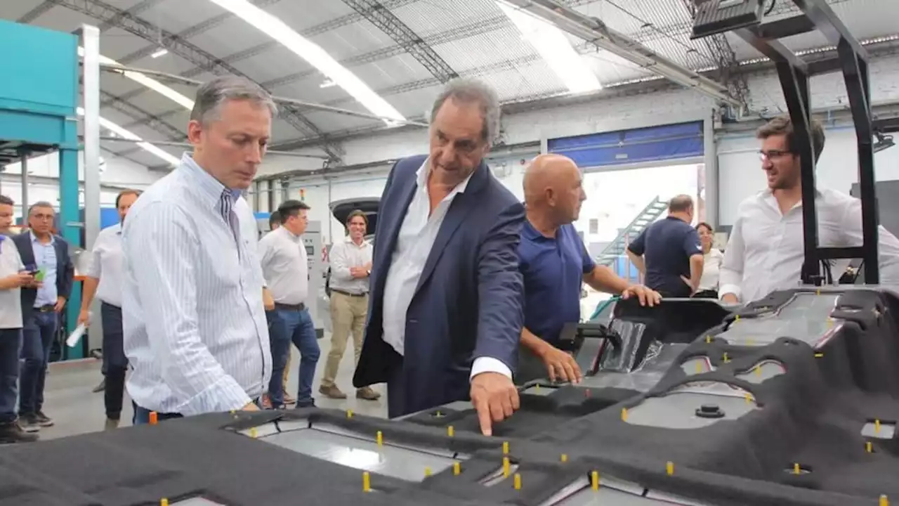 Daniel Scioli y Fernando Grey juntos en Esteban Echeverría | Recorrida por la empresa Treves