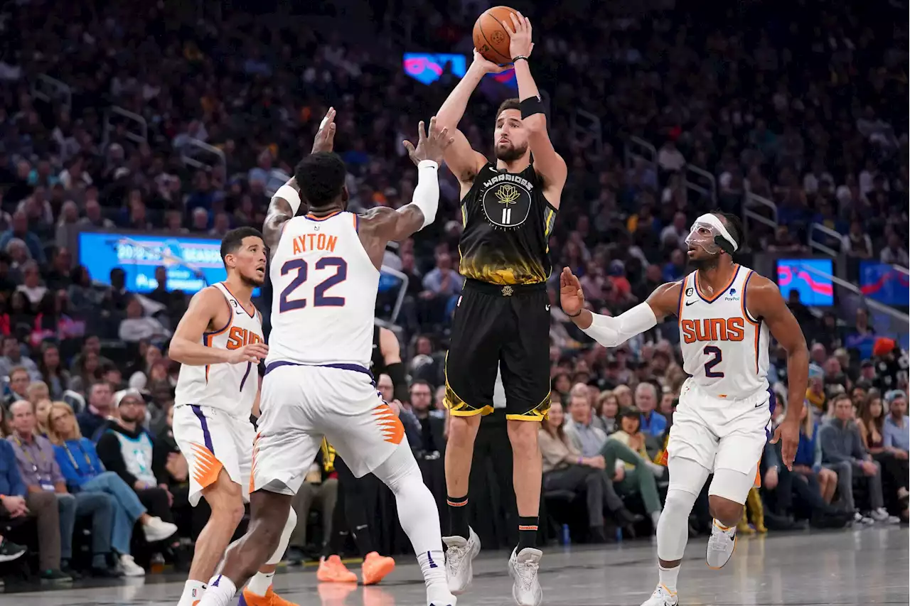 Klay Thompson waxes hot early, drops 38 win Warriors' win over Suns