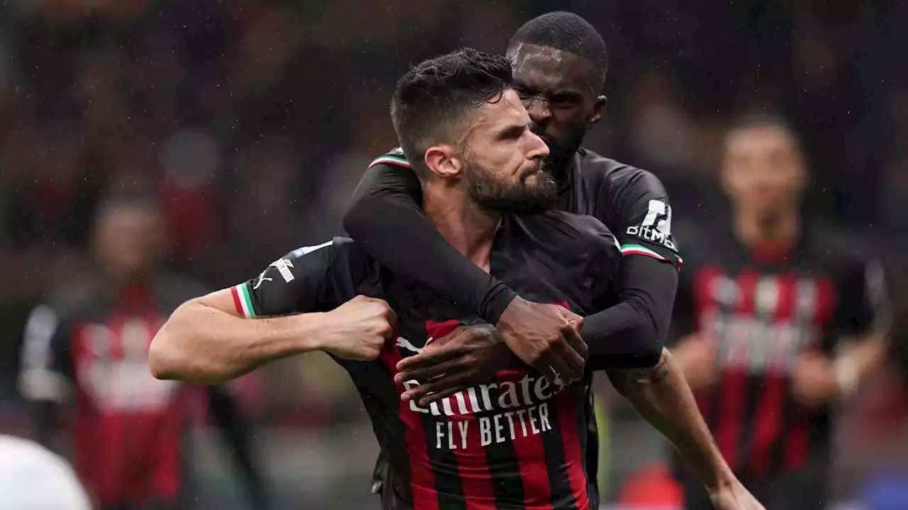 Serie A: Giroud buteur avec l'AC Milan à trois jours de la liste de Deschamps