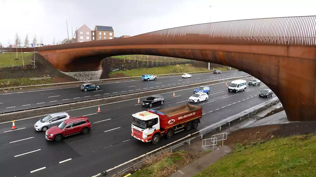 New Sighthill Bridge over the M8 in Glasgow expected to open by the end of March