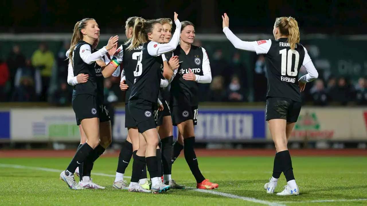 Frauen-Bundesliga: Eintracht Frankfurt gewinnt Nachholspiel in Bremen