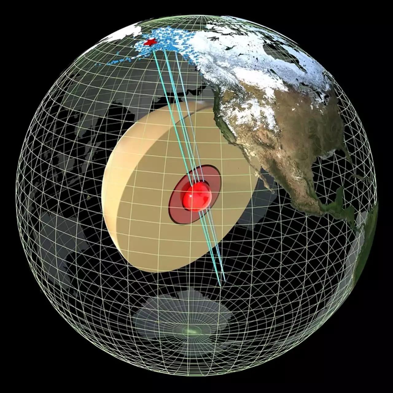 Des scientifiques découvrent une boule de métal géante au centre de la Terre