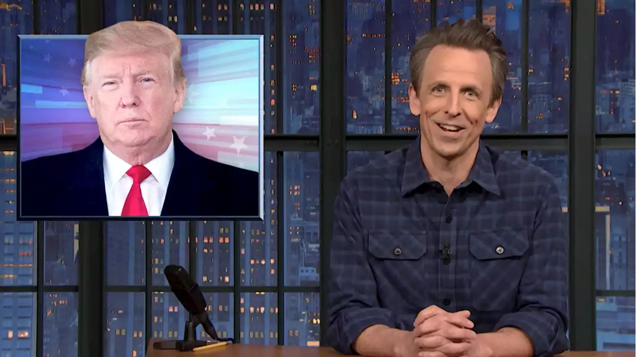 Seth Meyers Drags Trump for His Role in SVB Collapse