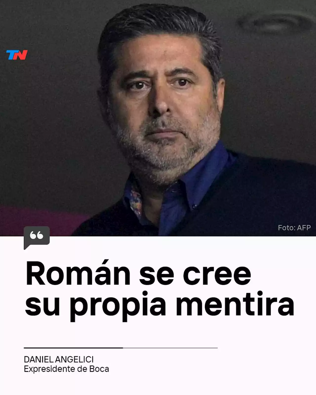 Daniel Angelici criticó a Riquelme: “Se cree su propia mentira, fuera de la cancha deja mucho que desear”