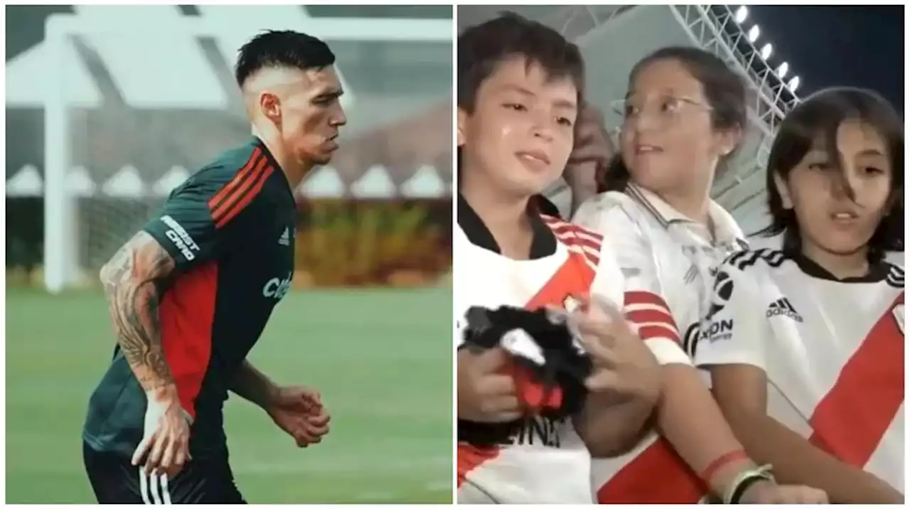 Una pequeña hincha de River tuvo un gran gesto con un desconocido en la cancha y recibió una recompensa mayor