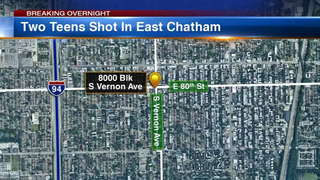 East Chatham shooting: 2 teens shot, injured while standing on sidewalk, Chicago police say