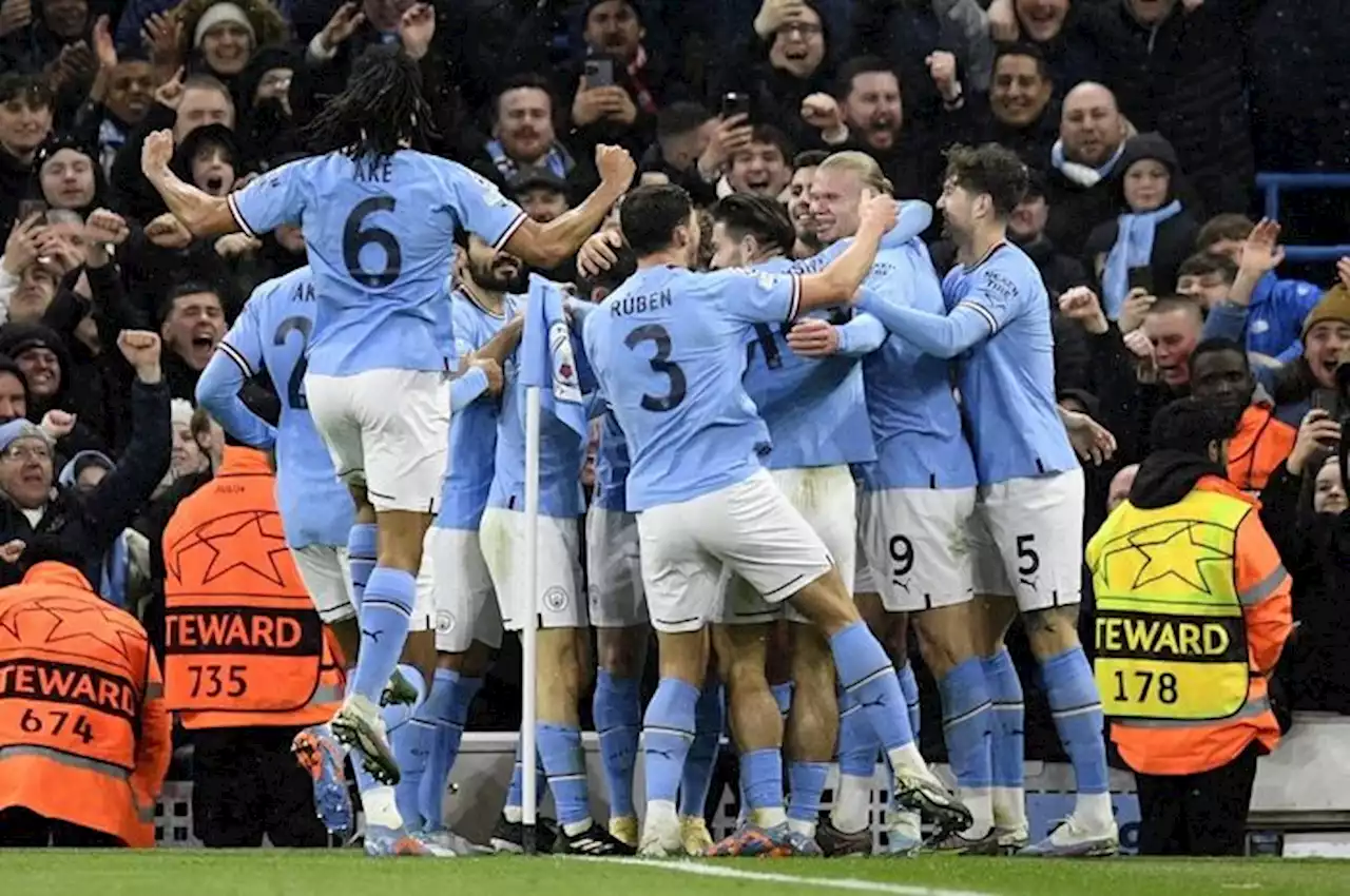 Hasil Liga Champions - Man City Lolos Perempat Final, Erling Haaland Borong Banyak Gol - Bolasport.com