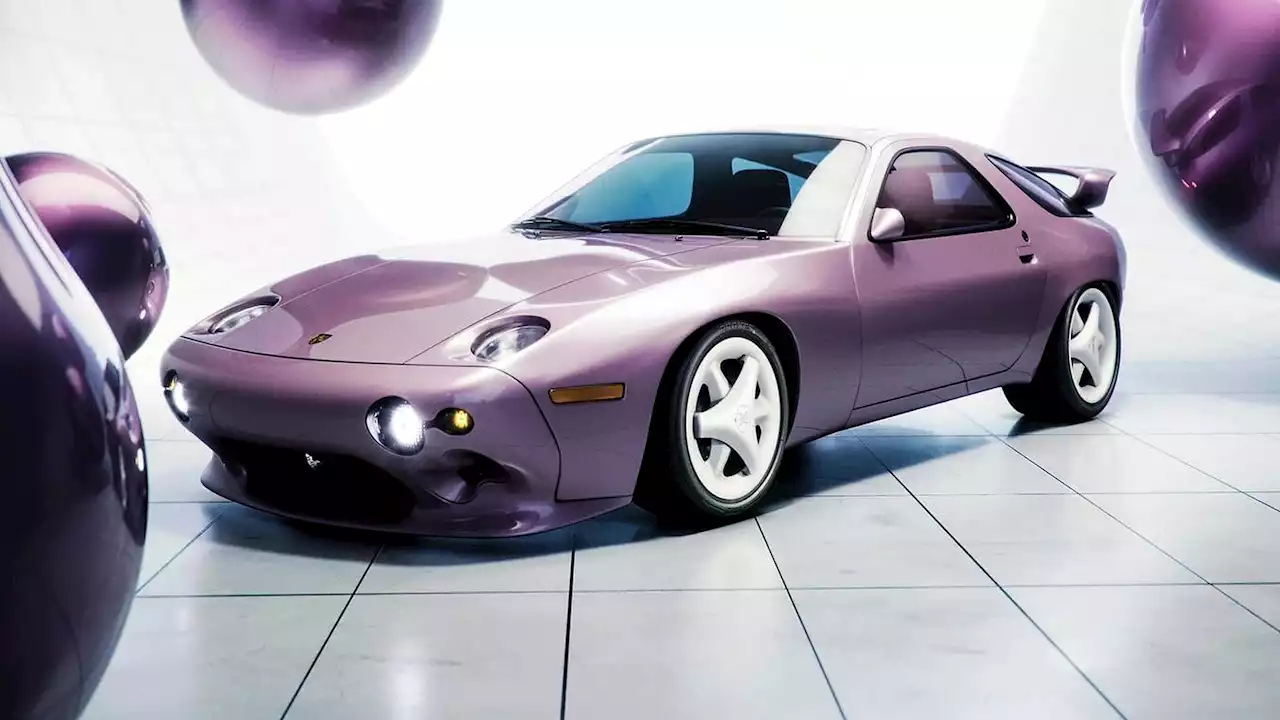 Porsche 928 Reimagined For The Early 2000s With Nebula Art Car Concept At SXSW | Carscoops