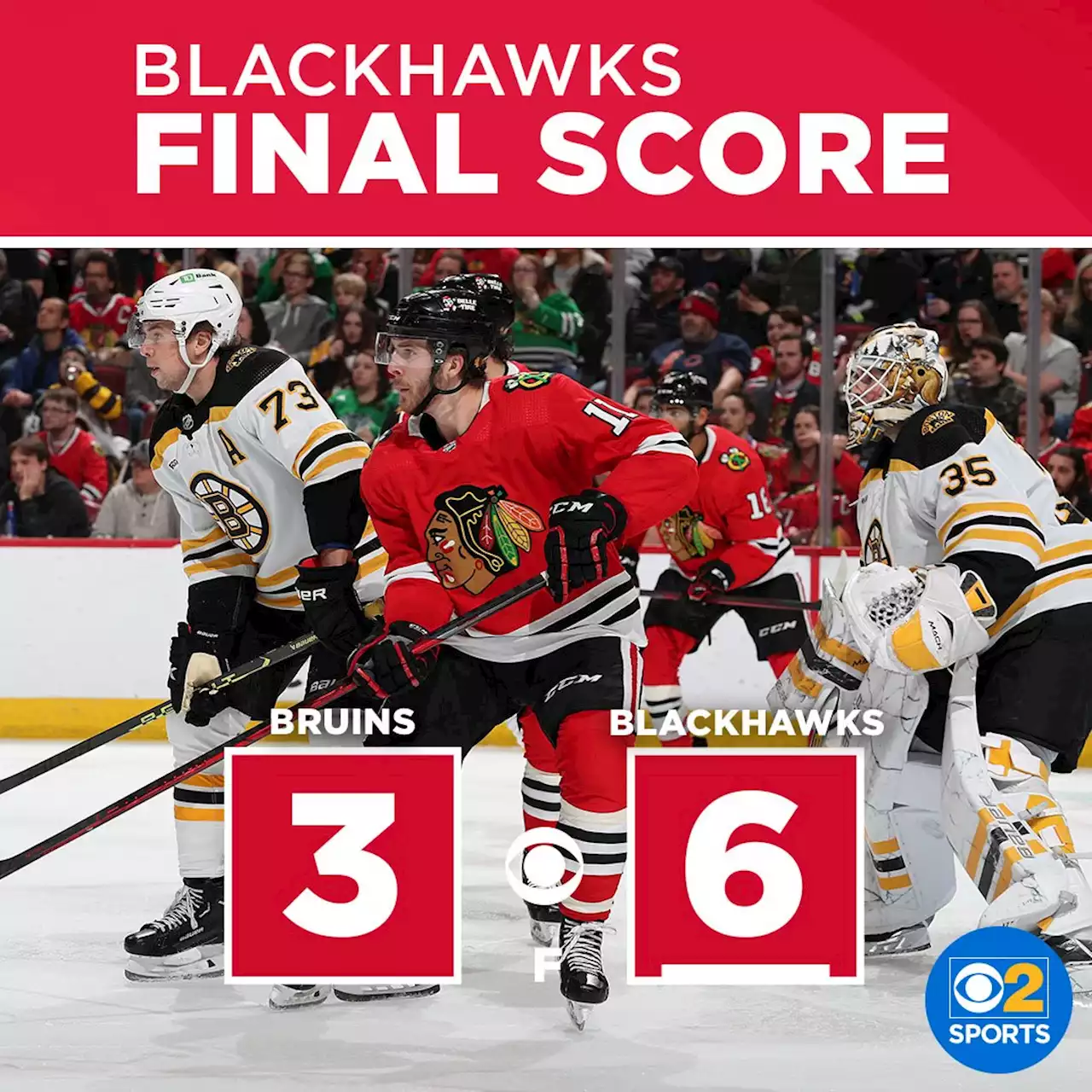 Red-hot Raddysh nets hat trick, Blackhawks top Bruins