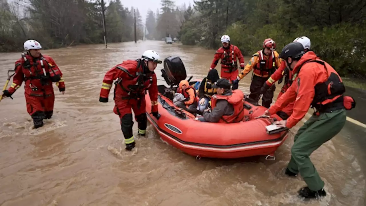 Flooding, landslides as atmospheric river departs California