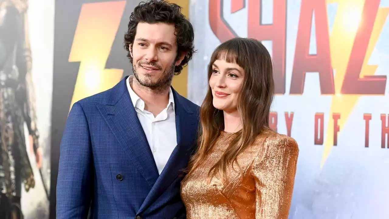 Adam Brody Has Date Night With Leighton Meester at 'Shazam 2' Premiere