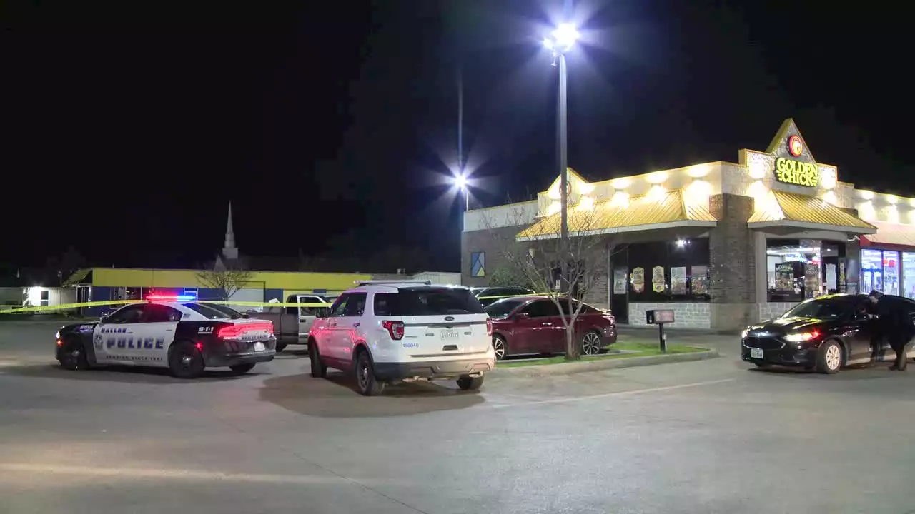 Shooting and crash in Dallas parking lot leaves 1 dead