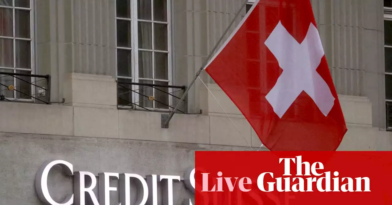 Credit Suisse shares fall 26% to record low as top shareholder rules out investing more – business live