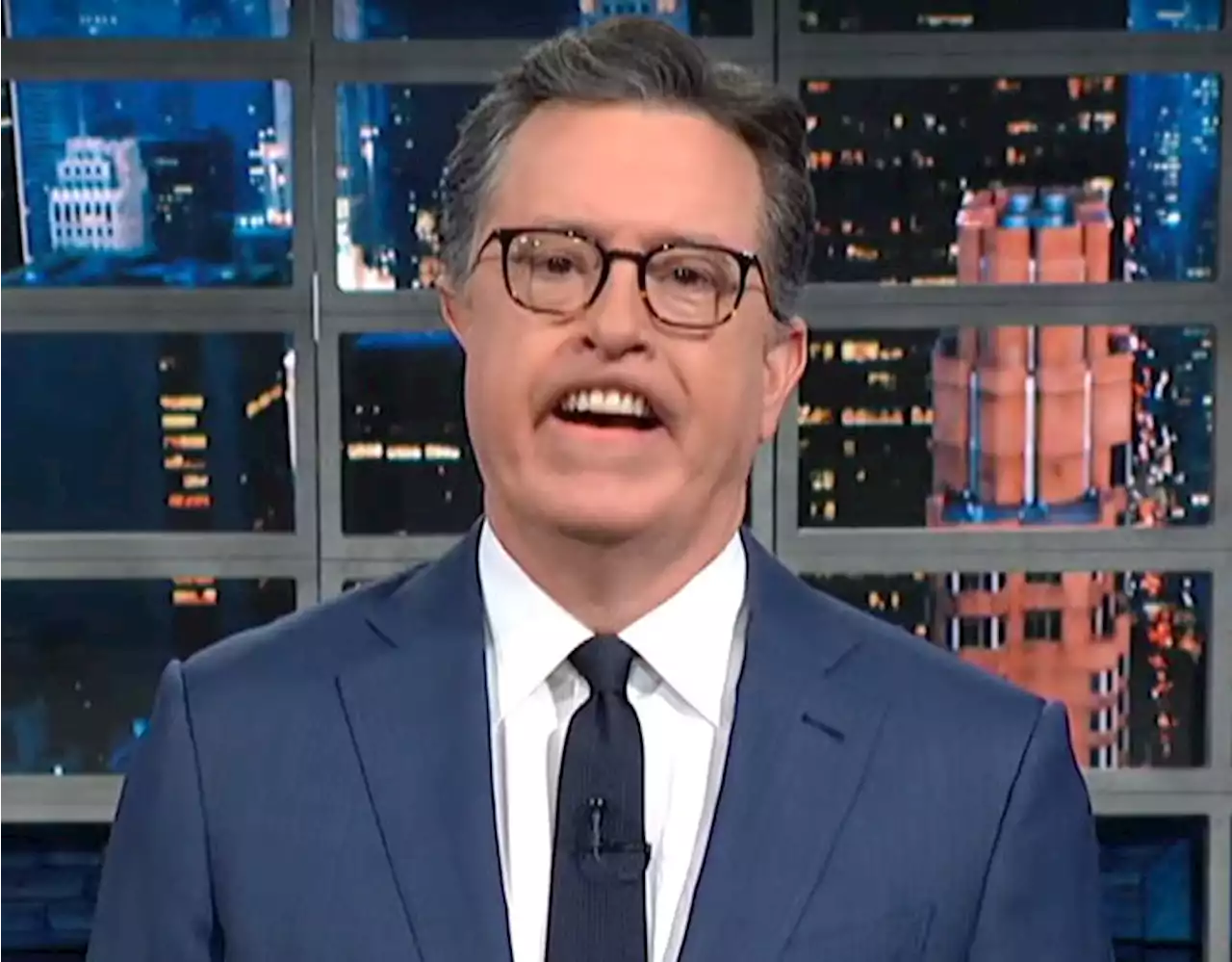 Stephen Colbert's Withering Impression Of Eric Trump Takes A Very Dark Turn