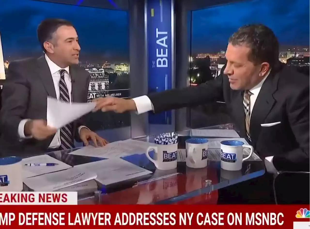 Trump Lawyer Interview With Ari Melber Flies Off Rails With Attempted Paper Grab