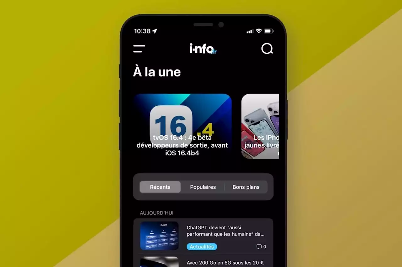 App i-nfo.fr : comment modifier la taille du texte d'affichage