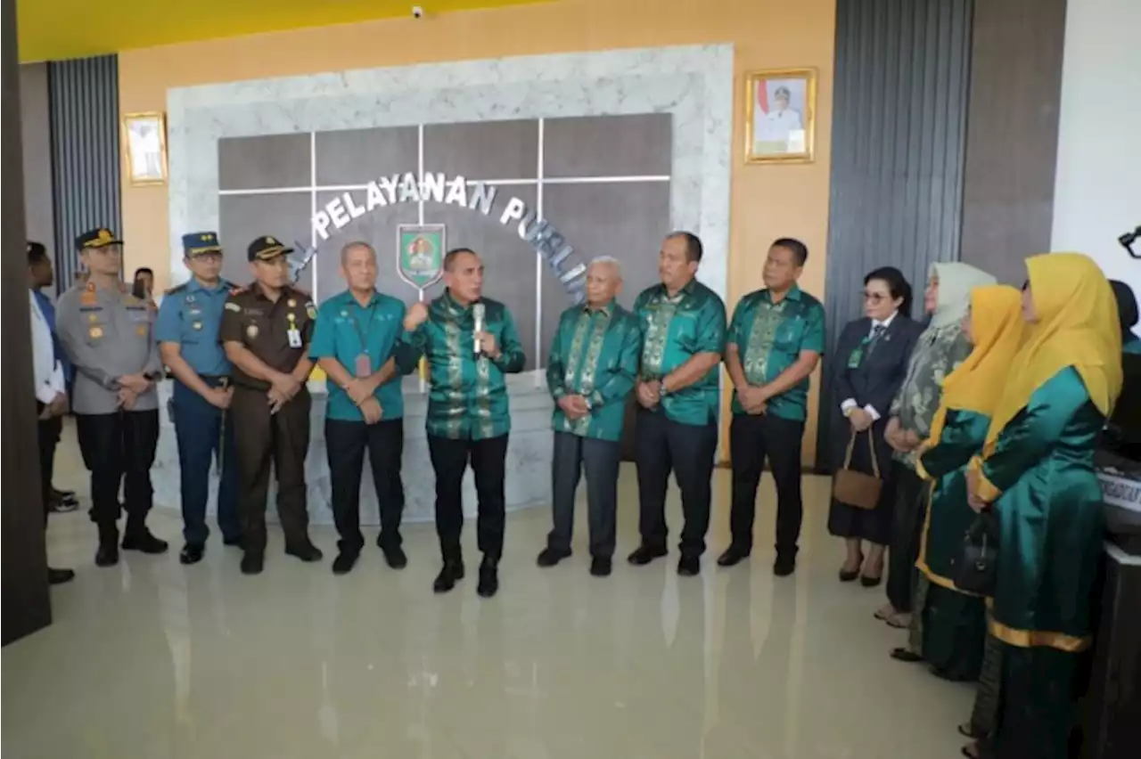 Bupati Asahan Sambut Gubsu Edy dalam Launching MPP