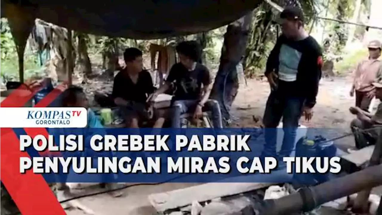 Polisi Gerebek Pabrik Penyulingan Miras Cap Tikus