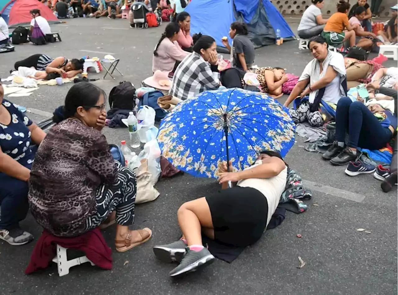 Los piqueteros levantan la protesta en la 9 de Julio pese a que no fueron recibidos por la ministra Tolosa Paz