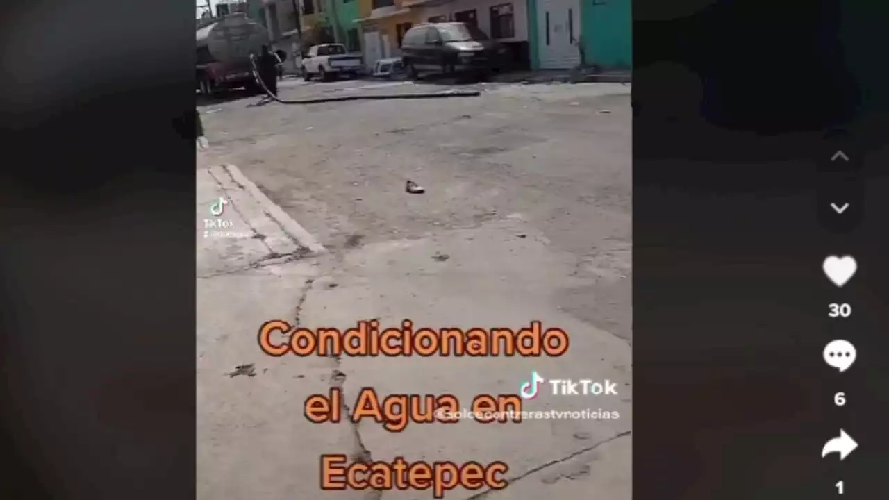 VIDEO: Tiktok de Ecatepec denuncia: “Si no apoyas a Morena, no hay agua”