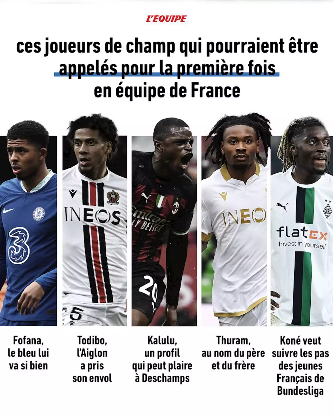 Ces joueurs de champ qui pourraient être appelés pour la première fois en équipe de France